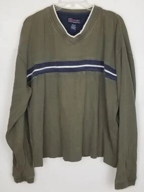 90's Y2K Vintage Harbor Bay Sport Striped Sweater Pullover Sz 2XL Curvy Boho